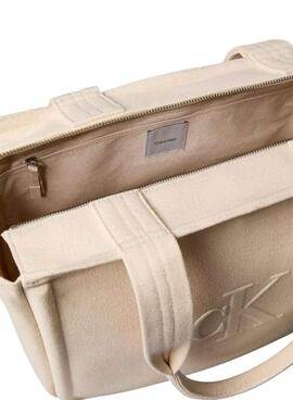 Sac à main Calvin Klein Jeans Summer beige pour femme