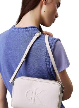 Sac Calvin Klein Jeans Sculpted Camera blanc pour femme