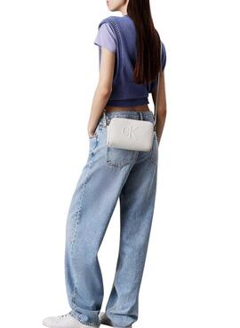 Sac Calvin Klein Jeans Sculpted Camera blanc pour femme
