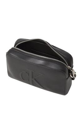 Sac à main Calvin Klein Jeans Sculpted Camara noir pour femme.