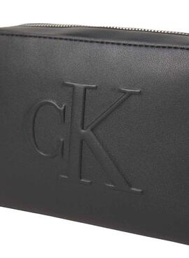 Sac à main Calvin Klein Jeans Sculpted Camara noir pour femme.