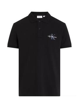 Polo Calvin Klein Jeans Monologue noir pour homme