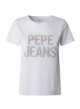 T-shirt Pepe Jeans Victoria blanc pour femme