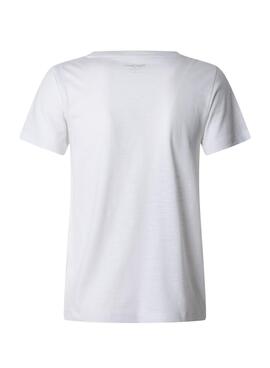 T-shirt Pepe Jeans Victoria blanc pour femme