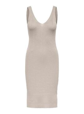 Robe Only Lina beige pour femme