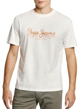 T-shirt Pepe Jeans Dumas blanc pour homme
