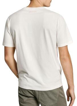 T-shirt Pepe Jeans Dumas blanc pour homme