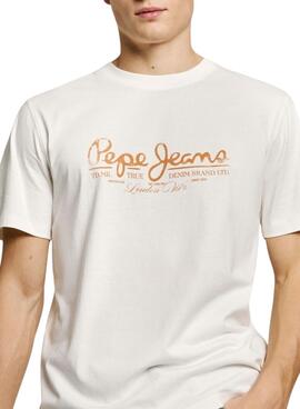 T-shirt Pepe Jeans Dumas blanc pour homme