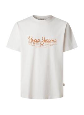 T-shirt Pepe Jeans Dumas blanc pour homme