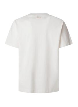 T-shirt Pepe Jeans Dumas blanc pour homme