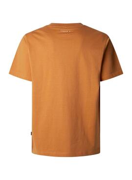 T-shirt Pepe Jeans Dumas orange pour homme