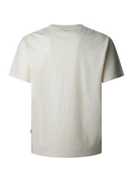 T-shirt Pepe Jeans Jacko blanc pour homme