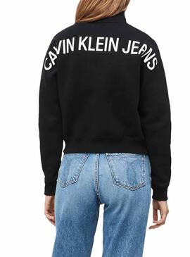 Sweat Calvin Klein - Logo arrière noir Femme