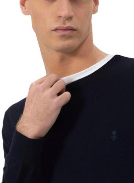 Pull El Pulpo Logo Basique Marine pour Homme