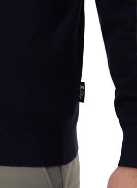 Pull El Pulpo Logo Basique Marine pour Homme