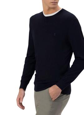 Pull El Pulpo Logo Basique Marine pour Homme
