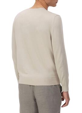 Pull El Pulpo Logo Basique Beige pour Homme