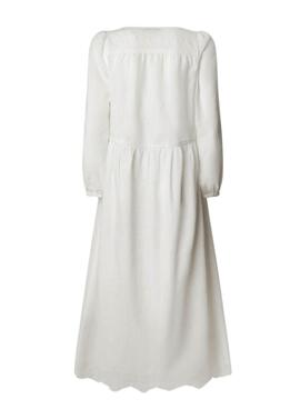 Robe Pepe Jeans Deepty blanche pour femme
