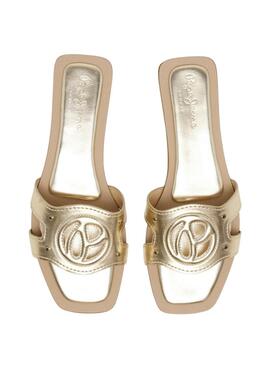 Sandales Pepe Jeans Frida soft en doré pour femme