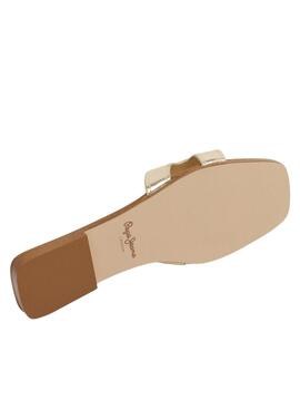 Sandales Pepe Jeans Frida soft en doré pour femme