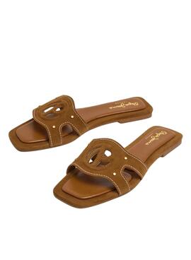 Sandales Pepe Jeans Frida Soft marron pour femme