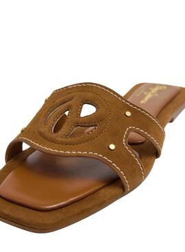 Sandales Pepe Jeans Frida Soft marron pour femme