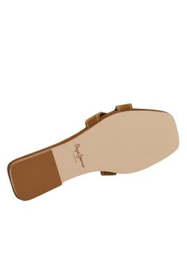 Sandales Pepe Jeans Frida Soft marron pour femme
