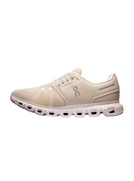 Baskets On Running Cloud 6 Beige pour Femme