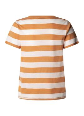 T-shirt Pepe Jeans Jinx orange pour femme