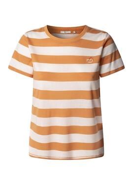 T-shirt Pepe Jeans Jinx orange pour femme