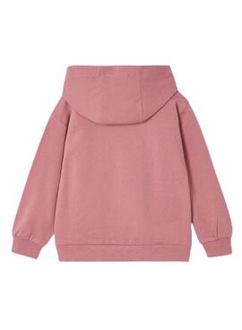 Sweat à capuche Mayoral brodé rose pour fille