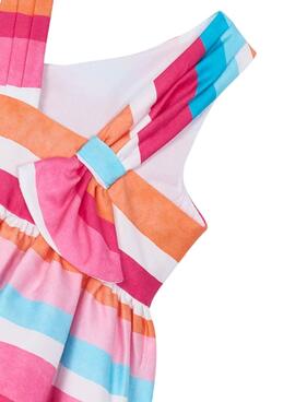 Robe Mayoralà rayures roses  pour fille