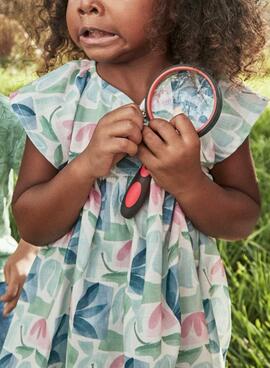 Robe Mayoral imprimée verte pour fille