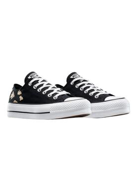 S'il vous plaît, rendez-moi simplement la traduction en français de ceci : Baskets Converse Chuck Taylor All Star Plateforme Animal Print noir pour femmes