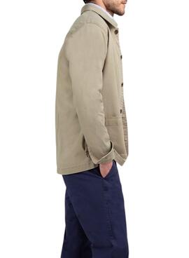 Chemise surchemise beige El Ganso pour homme
