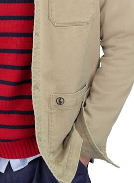 Chemise surchemise beige El Ganso pour homme