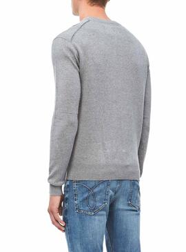 Maillot Calvin Klein Logo Gris Pour Homme