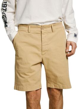  Bermuda Pepe Jeans Hommes Regular chino beige