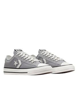 Chaussures Converse Star Player 76 Premium Canvas gris pour homme