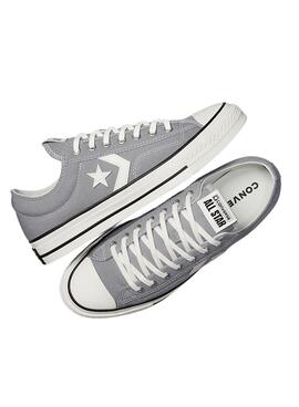 Chaussures Converse Star Player 76 Premium Canvas gris pour homme