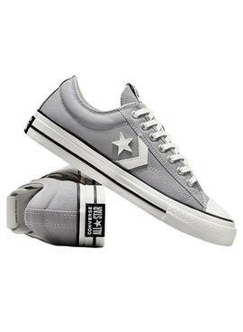 Chaussures Converse Star Player 76 Premium Canvas gris pour homme