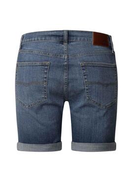 Bermuda Pepe Jeans Hatch Slim bleue pour homme