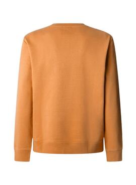 Sweatshirt Pepe Jeans Dumas Crew orange pour homme