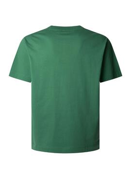 T-shirt Pepe Jeans Picthon verte pour homme