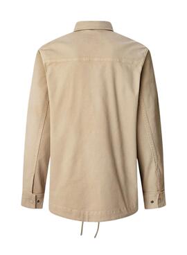 Chemise surchemise Pepe jeans Suky beige pour homme