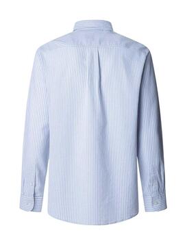 Chemise Pepe Jeans Alvin bleue pour homme