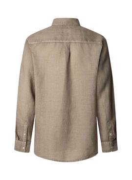 Chemise Pepe Jeans Arnau beige pour homme