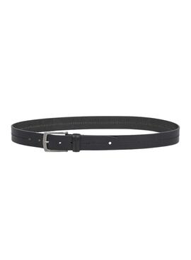 Ceinture Pepe jeans Aidan en cuir noir pour homme