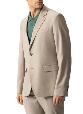 Veste américaine en costume El Pulpo micro-dessin sable pour homme