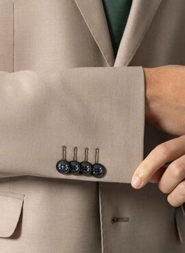 Veste américaine en costume El Pulpo micro-dessin sable pour homme